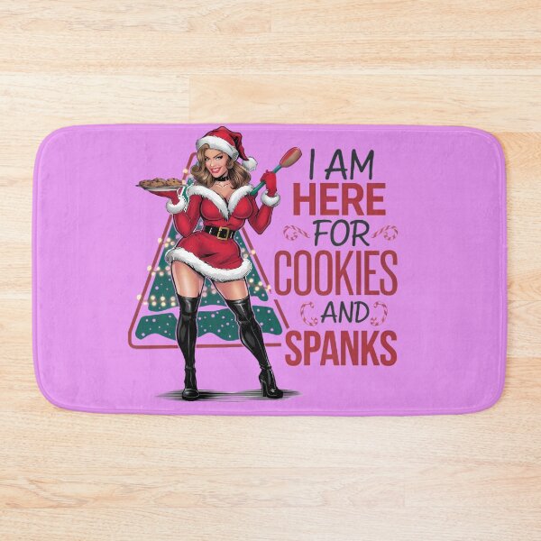 Item preview, I'm here for cookies and spanks Christmas theme designed and sold by BugiDesignArt.