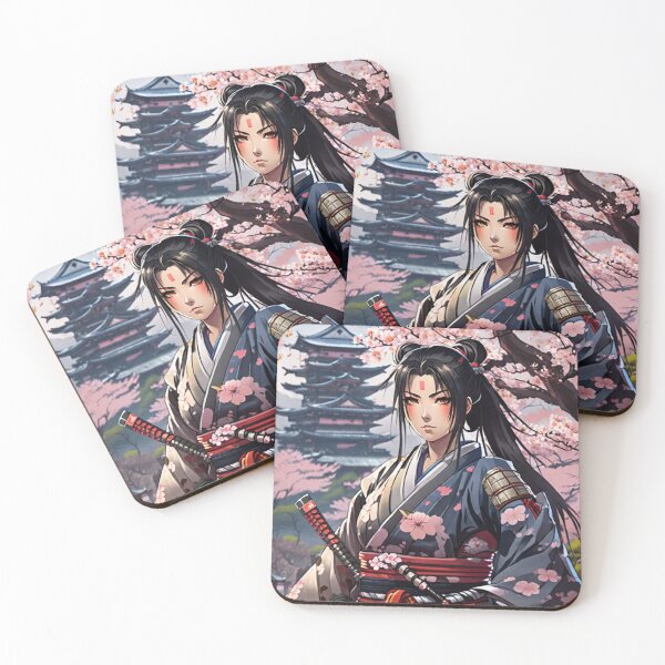 Item preview, Young female samurai warrior designed and sold by EDigitalStore.