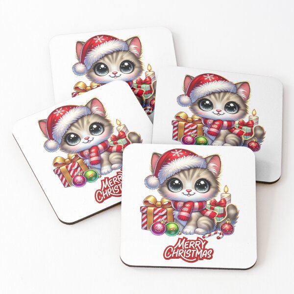 Item preview, Cozy Christmas Kitten  – Cute Holiday Design designed and sold by NiftyTees.