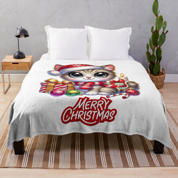 Item preview, Cozy Christmas Kitten – Cute Holiday Design designed and sold by NiftyTees.