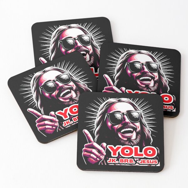 Item preview, YOLO JK BRB Jesus designed and sold by plushism.