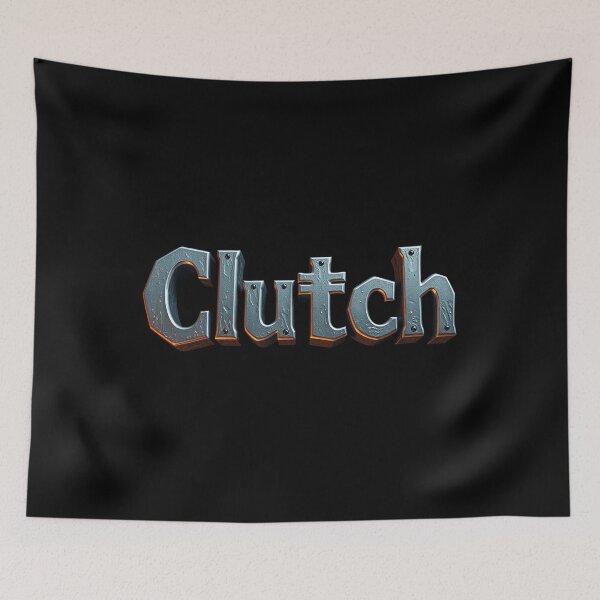 Item preview, Clutch, Band Name, Metallic Fan Art designed and sold by Burn-Ego.