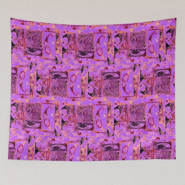 Item preview, ancient purple peeling paint in paisley designed and sold by Nickdavisinghe.