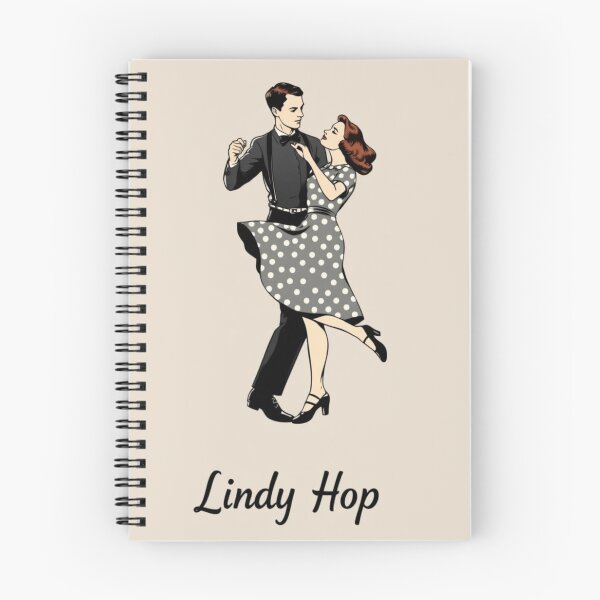 Item preview, Retro Lindy Hop Dance Couple Illustration designed and sold by emanuele6698.