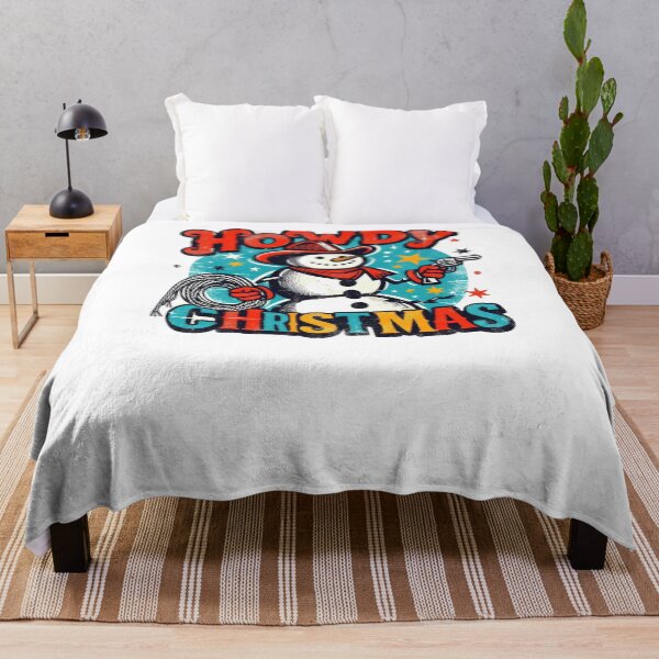 Item preview, Howdy Christmas Western Cowboy Snowman Classic T-Shirt designed and sold by inkfluenceart.