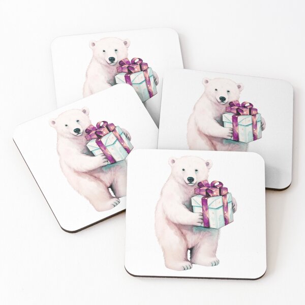 Item preview, Polar Bear celebrating Christmas  designed and sold by leylakidesign.