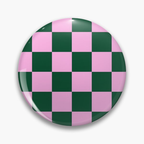 Item preview, Pink and Green Checkerboard Grid designed and sold by OneThreeSix.