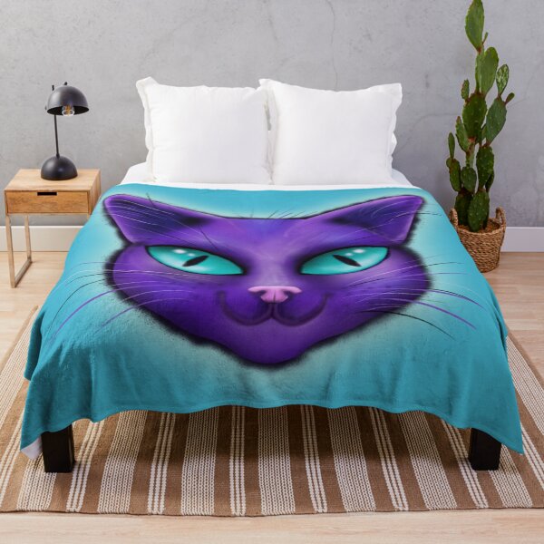 Item preview, Purple cat portrait designed and sold by Bwiselizzy.