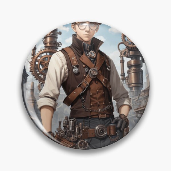 Artikelvorschau, Steampunk-Erfinderjunge entworfen und verkauft von EDigitalStore.