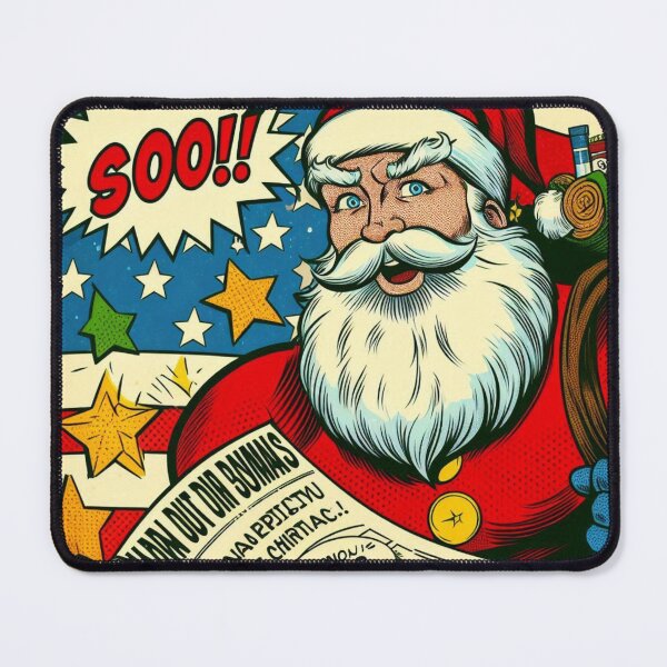 Item preview, Newspaper Santa in American Chading Style designed and sold by freackly.