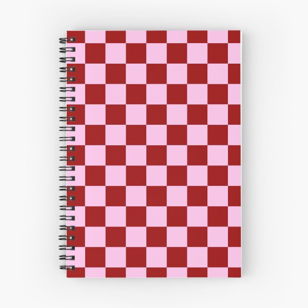 Item preview, Pink and Dark Red Checkerboard Grid designed and sold by OneThreeSix.