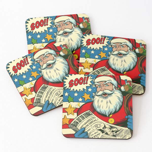 Item preview, Newspaper Santa in American Chading Style designed and sold by freackly.