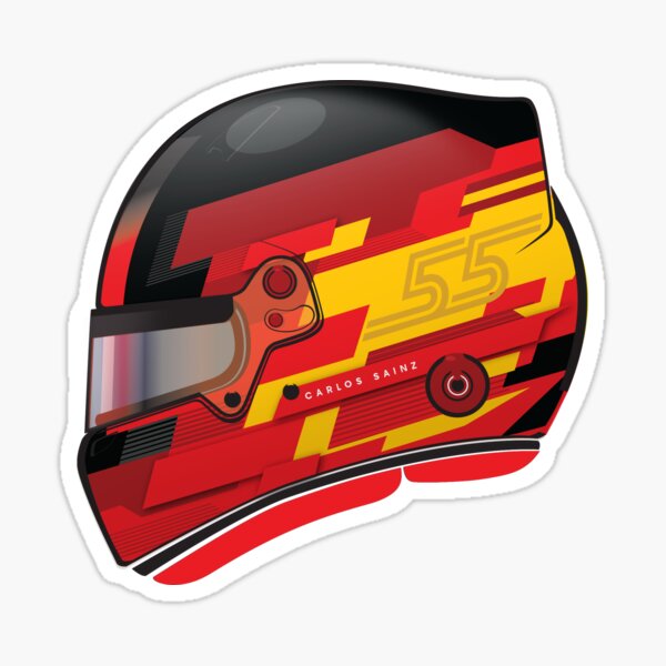 Item preview, Carlos Sainz Jr 2024 Helmet  designed and sold by SpeedyHeros.