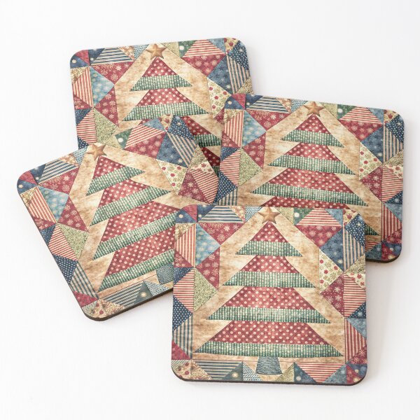 Item preview, Patchwork Christmas Tree 6 designed and sold by UniqVibe.
