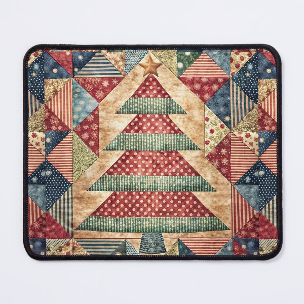 Item preview, Patchwork Christmas Tree 6 designed and sold by UniqVibe.