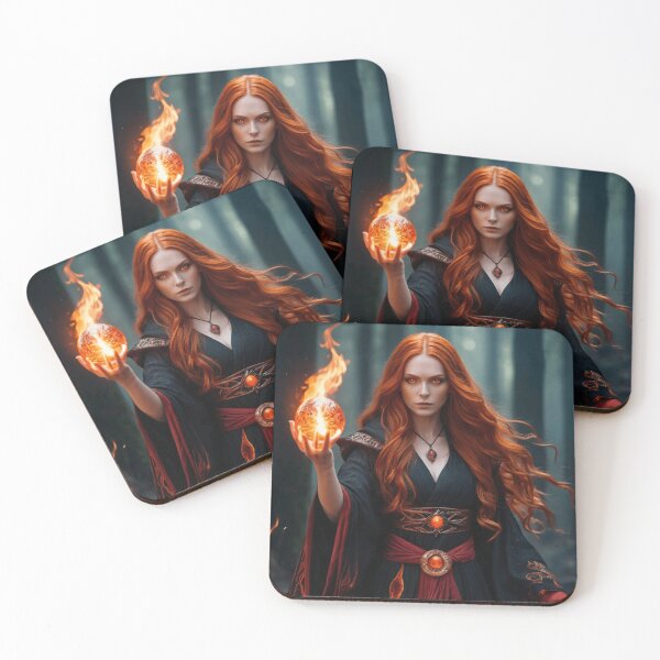 Item preview, Ancient Sorceress with Fiery Powers designed and sold by EDigitalStore.