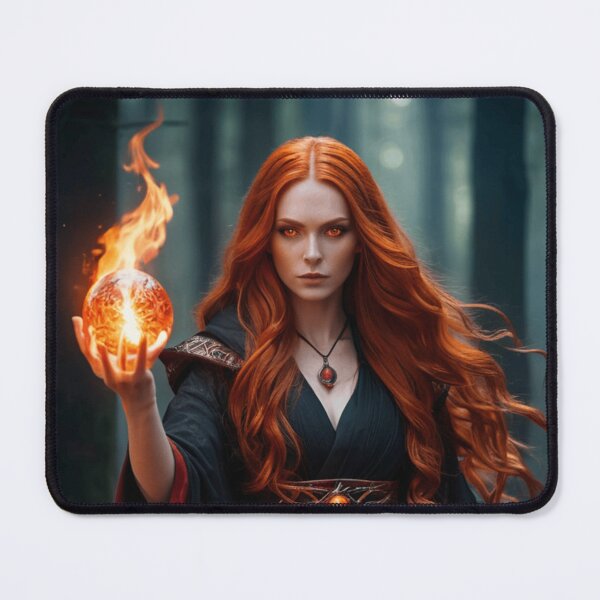 Item preview, Ancient Sorceress with Fiery Powers designed and sold by EDigitalStore.