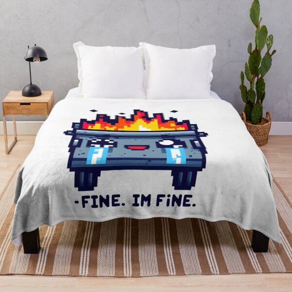 Item preview, Dumpster Fire, This Is Fine- I'm Fine designed and sold by SomniferumWars.