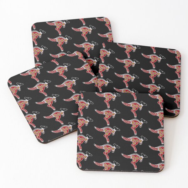 Item preview, Authentic Aboriginal Art - Kangaroo (mirror) designed and sold by HogarthArts.