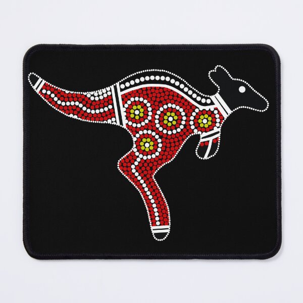 Item preview, Authentic Aboriginal Art - Kangaroo (mirror) designed and sold by HogarthArts.