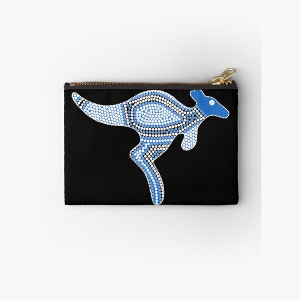 Item preview, Authentic Aboriginal Art - Kangaroo (blue) (mirror) designed and sold by HogarthArts.