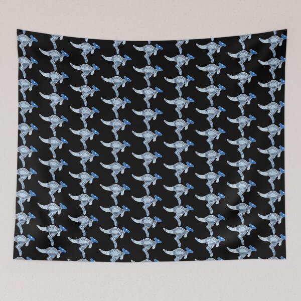 Item preview, Authentic Aboriginal Art - Kangaroo (blue) (mirror) designed and sold by HogarthArts.