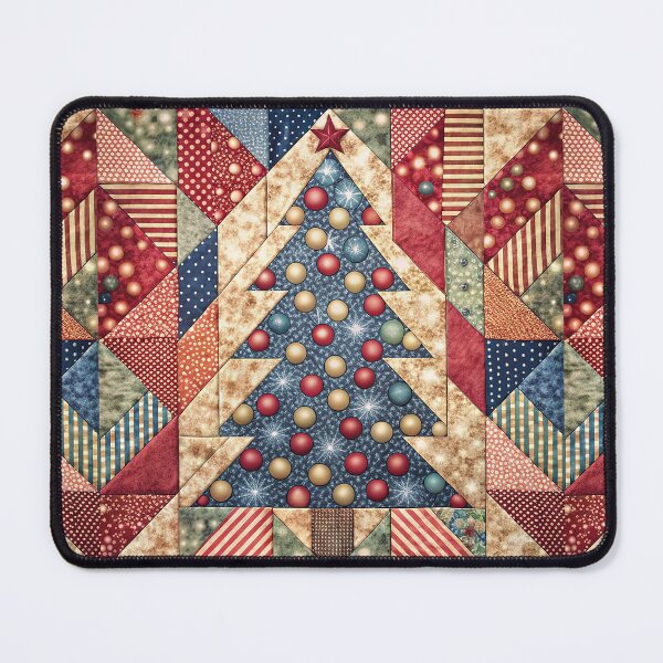 Item preview, Patchwork Christmas Tree 7 designed and sold by UniqVibe.