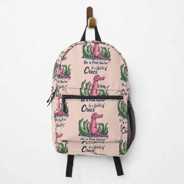 Item preview, Alligator pink -"In a World of Crocs, Be a Pink Gator" designed and sold by Krasnovaovaova.