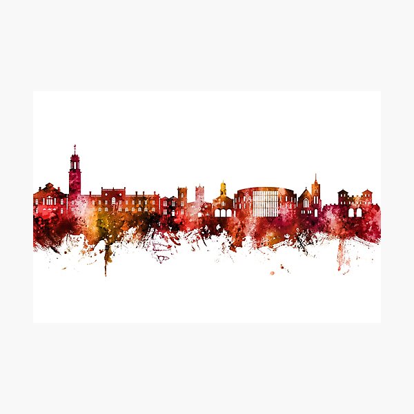 Item preview, South Shields England Skyline designed and sold by ArtPrints.
