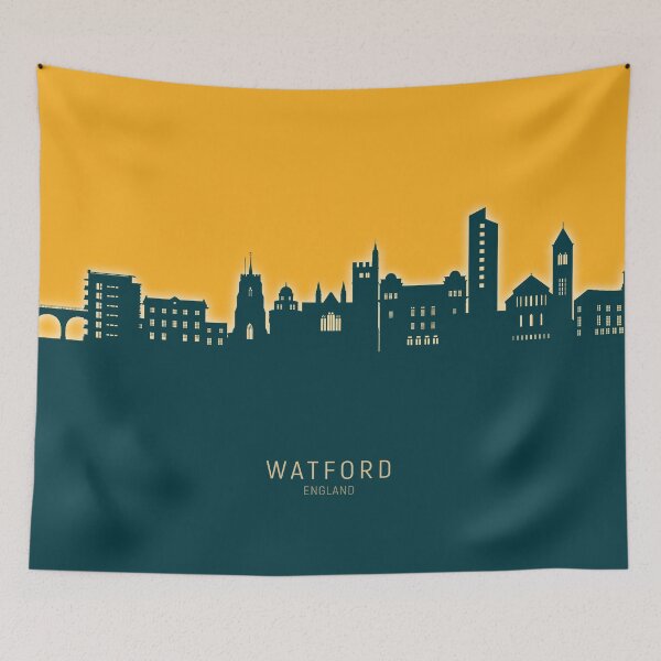 Item preview, Watford England Skyline designed and sold by ArtPrints.