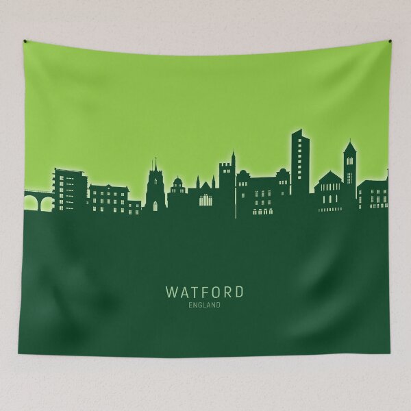 Item preview, Watford England Skyline designed and sold by ArtPrints.