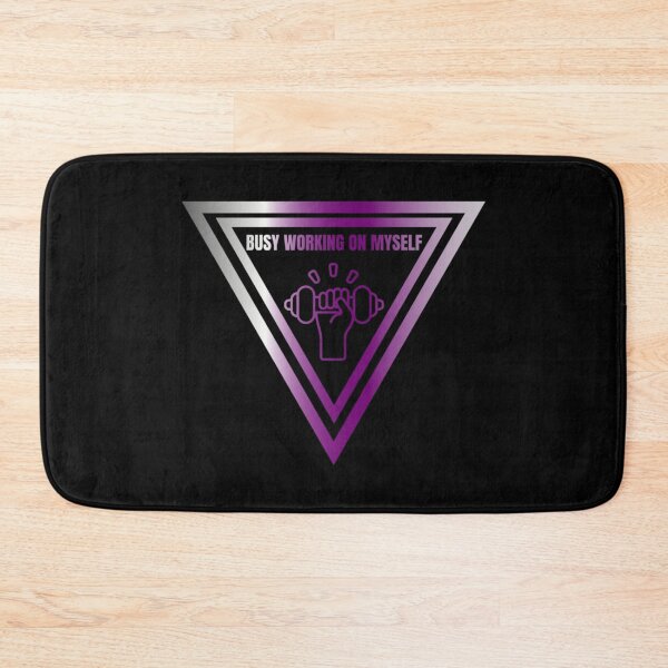 Item preview, Busy Working On Myself Slogan, Demisexual pride flag graphic, hand lifting weight, Motivational, Inspirational, Powerful, Selfcare, Pride,  designed and sold by PrideBeProud.