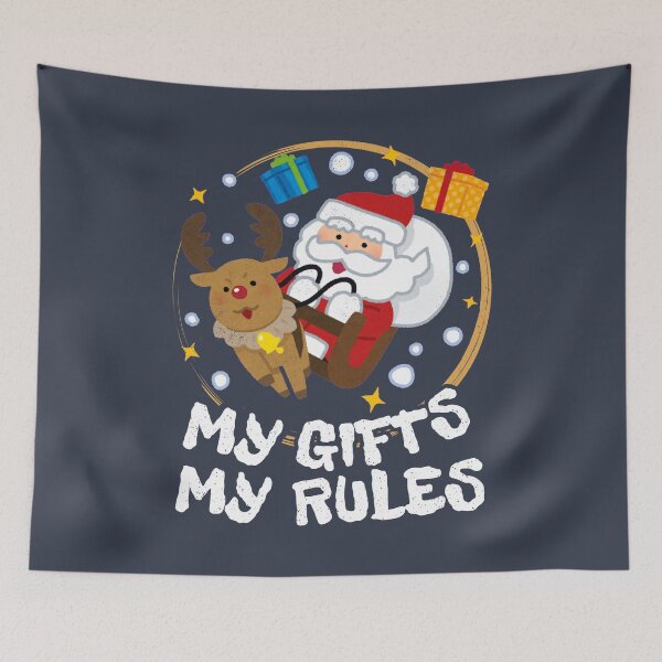 Item preview, My gifts, my rules: Santa's Joyride Through a Starry Night designed and sold by SplashTastic.