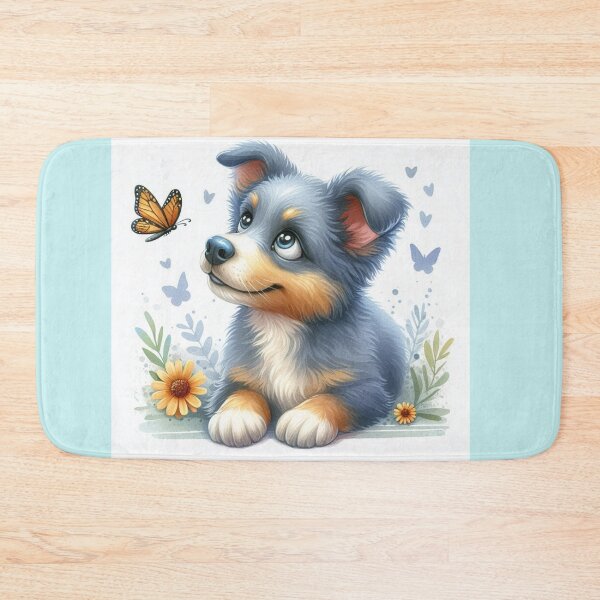 Item preview,   my scruffy blue pup with butterfly designed and sold by Zelda50.