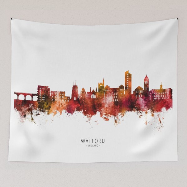Item preview, Watford England Skyline designed and sold by ArtPrints.
