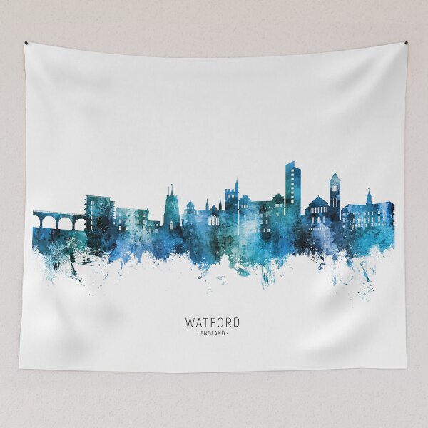 Item preview, Watford England Skyline designed and sold by ArtPrints.