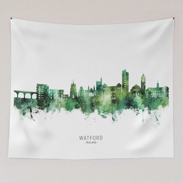 Item preview, Watford England Skyline designed and sold by ArtPrints.