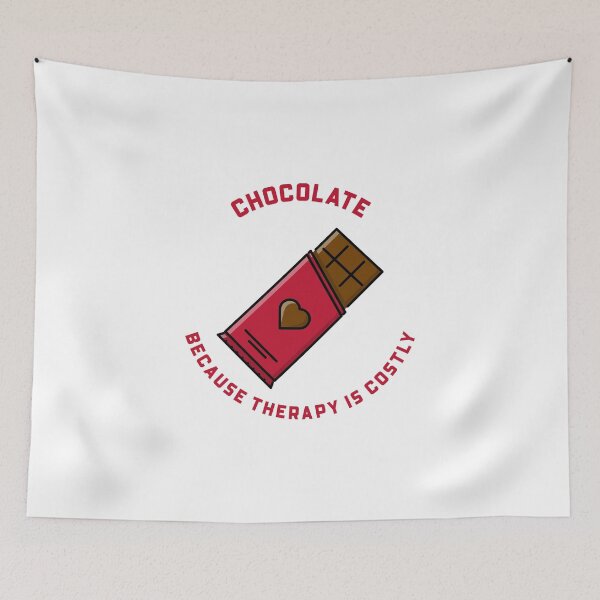 Item preview, Chocolate Because Therapy is Costly designed and sold by DiscoverDreams1.