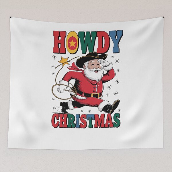 Item preview, Western Christmas Howdy Santa CLASSIC T-Shirt designed and sold by inkfluenceart.