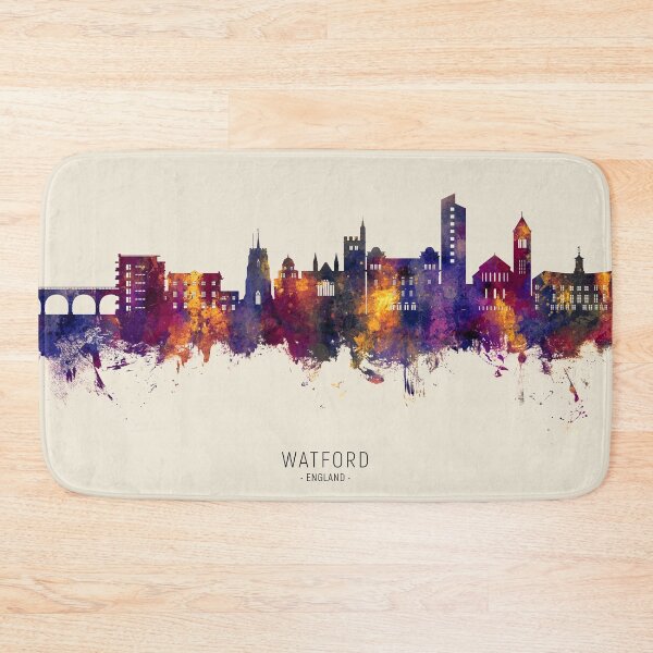 Item preview, Watford England Skyline designed and sold by ArtPrints.