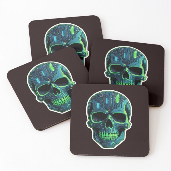 Item preview, Cyberpunk Tech skull  designed and sold by EDigitalStore.