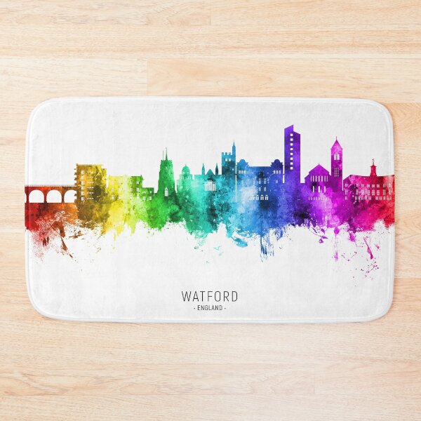 Item preview, Watford England Skyline designed and sold by ArtPrints.