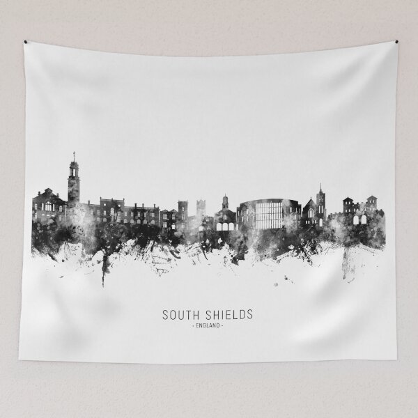Item preview, South Shields England Skyline designed and sold by ArtPrints.
