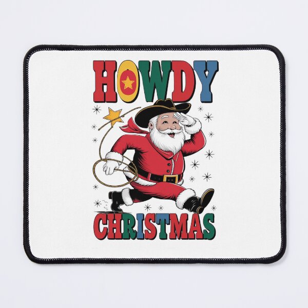 Item preview, Western Christmas Howdy Santa STICKER designed and sold by inkfluenceart.