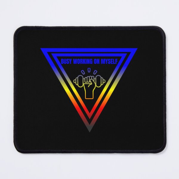 Item preview, Busy Working On Myself Slogan, Polyamory pride flag graphic, hand lifting weight, Motivational, Inspirational, Powerful, Selfcare, Pride, designed and sold by PrideBeProud.