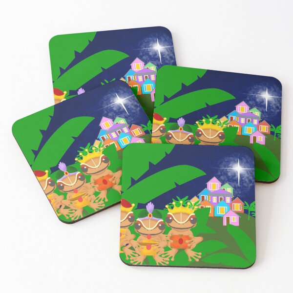 Item preview, Three Coquí Field designed and sold by Rosita Martinez Art.
