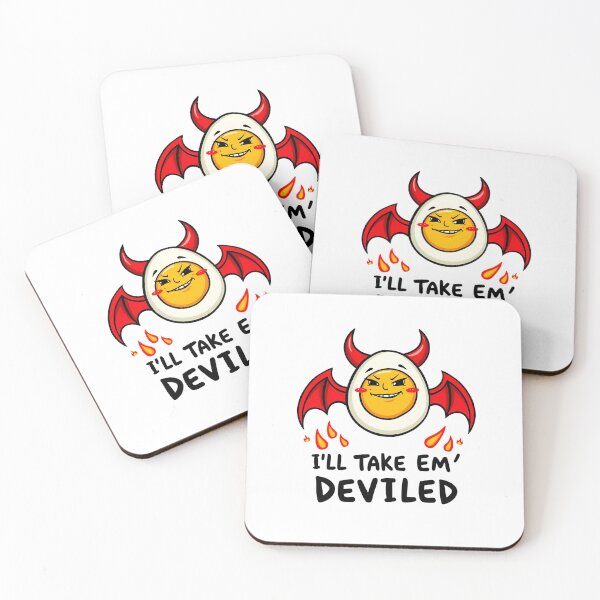 Item preview, Funny Deviled Egg Art | I'll Take 'Em Deviled Design designed and sold by svarupa.