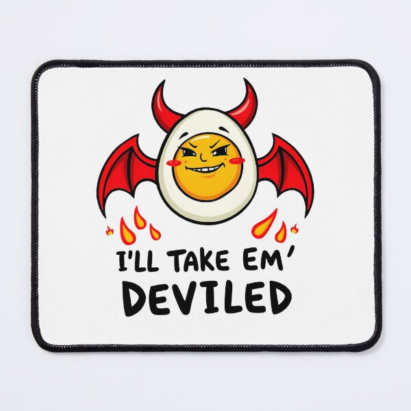 Item preview, Funny Deviled Egg Art | I'll Take 'Em Deviled Design designed and sold by svarupa.