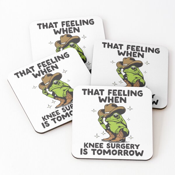 Item preview, Funny That Feeling When Knee Surgery Is Tomorrow Frog Meme designed and sold by teeshop87.
