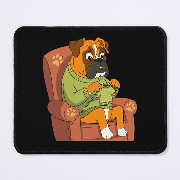 Item preview, Funny boxer dog.Boxer dog knittin.Boxer lover. designed and sold by JAGA-ALIME.